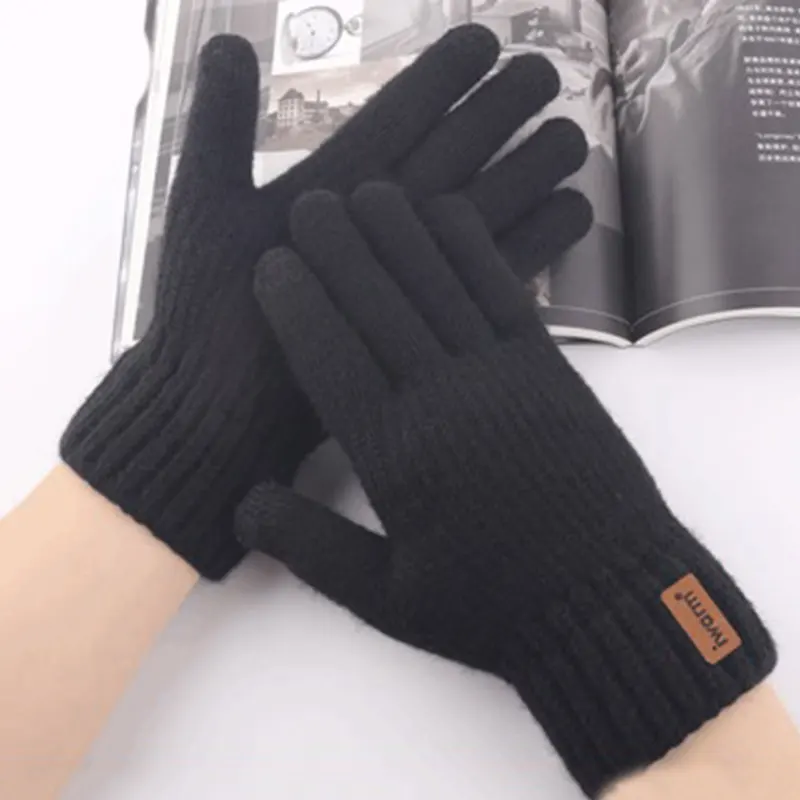 Knitted Woolen Cold Weather Gloves for Men