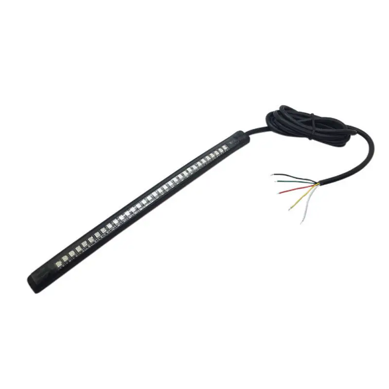 LED Brake Light Steering Sleeve Waterproof Motorcycle License Plate Tail Light