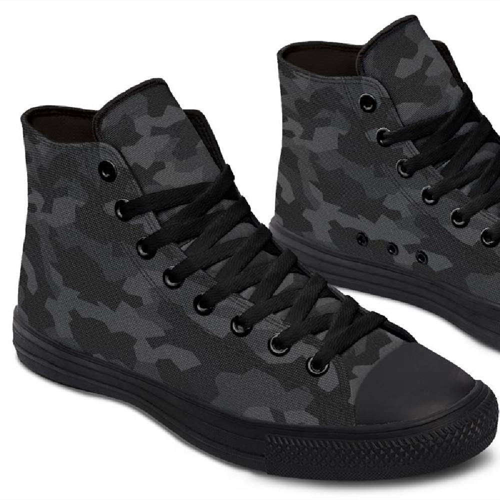 Fashion Printed Couple High Top Canvas Shoes