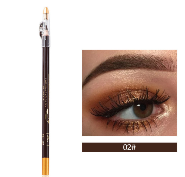 Eyeliner Eyebrow Pencil Beard And Beard Pencil With Sharpener Dark Brown - Shop at LoveMi