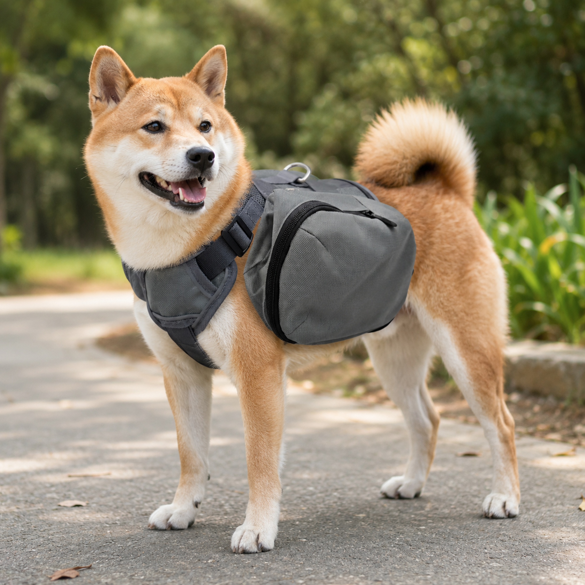 Rucsac pentru câini de companie moale și confortabil pentru drumeții cu curele reflectorizante față și spate - Accesorii pentru animale de companie