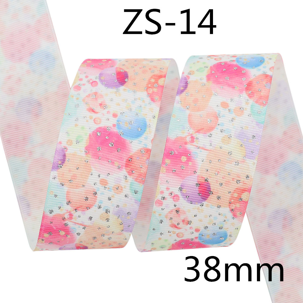 Ribbon 38mm Hot Laser Silver Original Pattern Ribbon