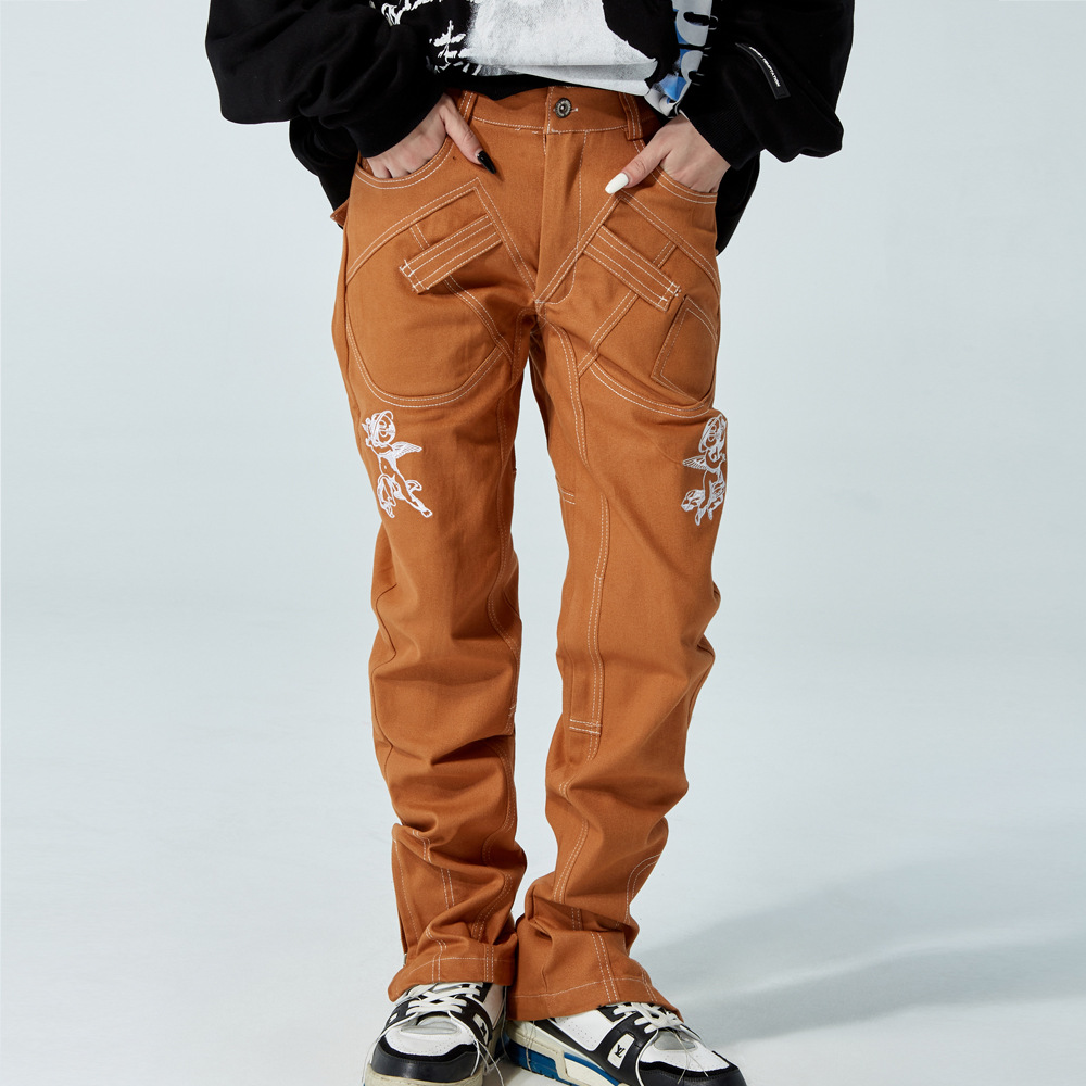 Title 2, Mens High Street Fashion Trousers with Zipper ...