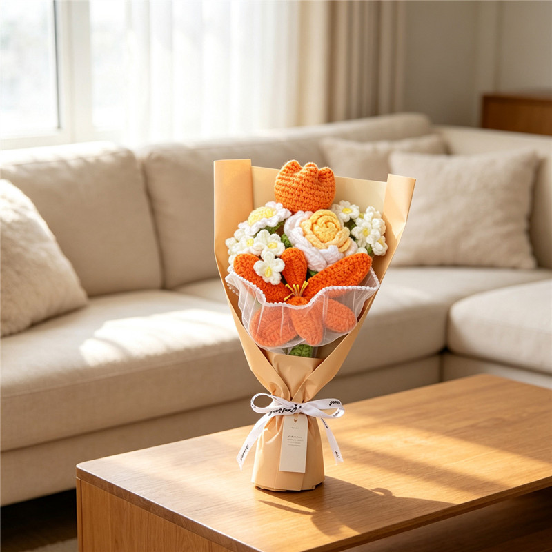 Crocheted Flower Bouquet