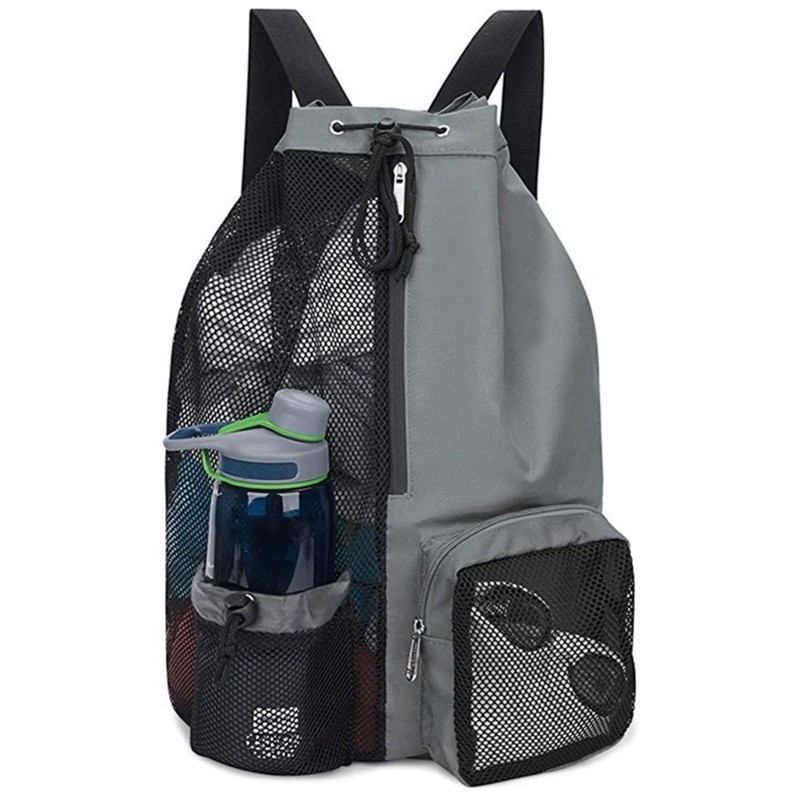 Swimming Bag Ventilated Mesh Backpack Tote WWet Dry Pockets Pool Gym Sports. — image 8