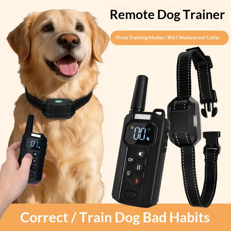 Smart Remote Dog Training Collar with Vibration & Shock