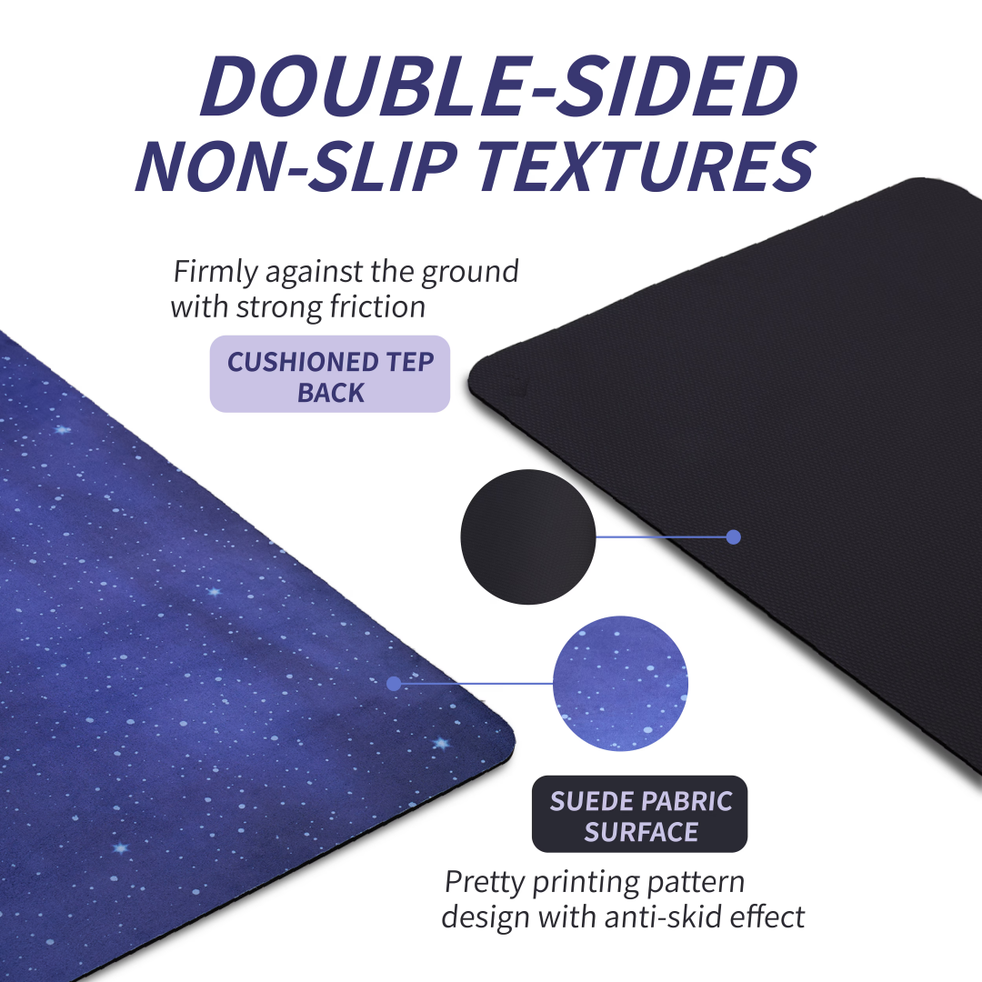 Yoga Mat, Exercise Yoga Mat Print With Non-Slip Design, Professional TPE Exericise Mat, 72 X 24 Multi-Purpose Workout Mat For Women, Pilates Fitness And Floor Exercises