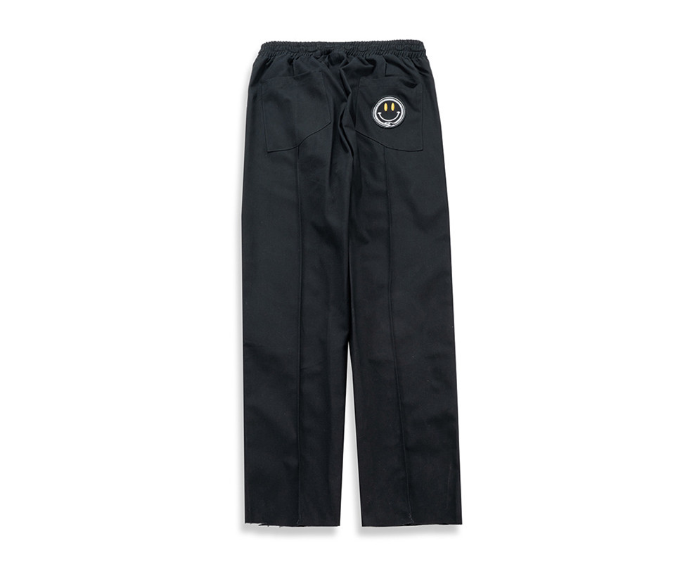 Title 6, Unisex casual broek met smiley stiksels, losval...