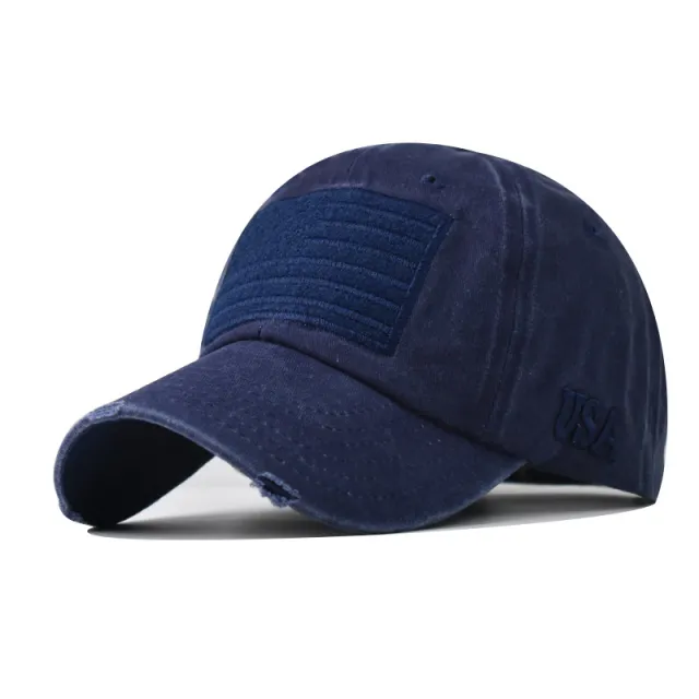 Outdoor Soft Top Duck Tongue Hat Navy Blue - Shop at LoveMi