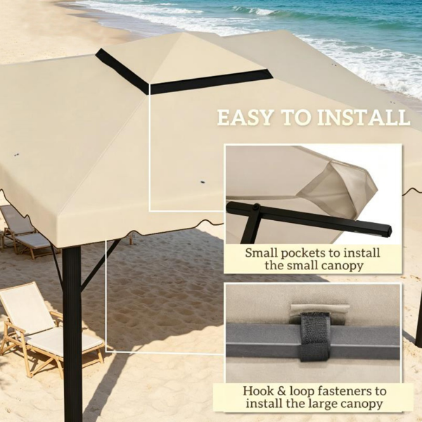 Gazebo Canopy Replacement  Only Canopy Roof — foto 3