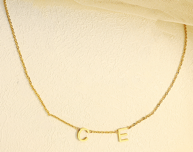 Stainless Steel Alphabet Name Necklace