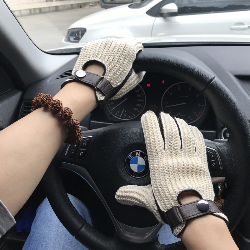 Male And Female Pilots Driving Sports Gloves Crochet Breathable