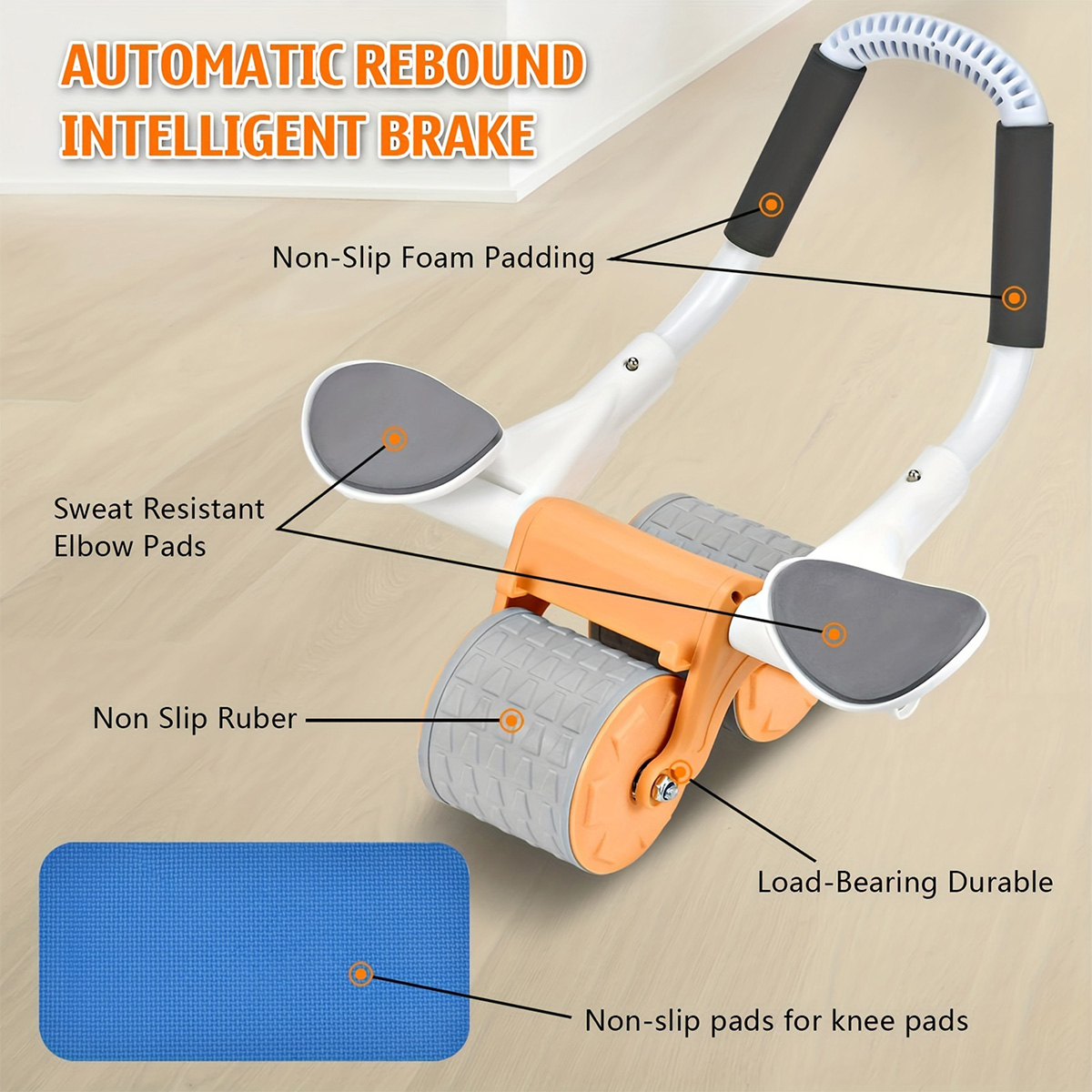 Ab Roller Core Strengthening Fitness.