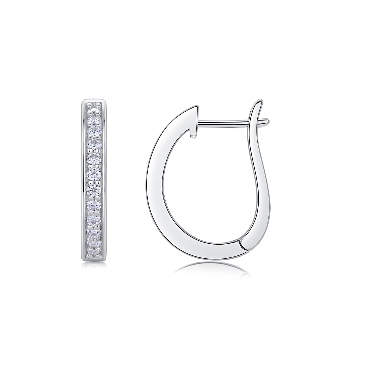 1Morning Dew - Fashionable And Luxurious Diamond Jewelry Set With Moissanite S925 Sterling Silver And Platinum-plated Stud Earrings Prohibit TikTok sales - Jewelry & Watches