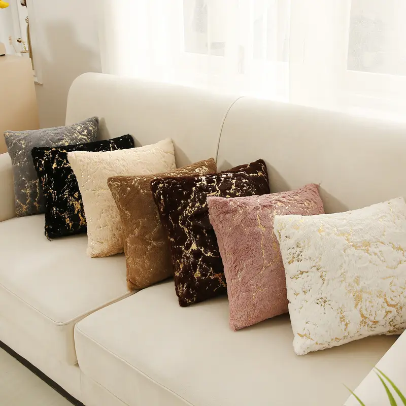 Throw Pillow Plush Pillowcase Sofa Living Room