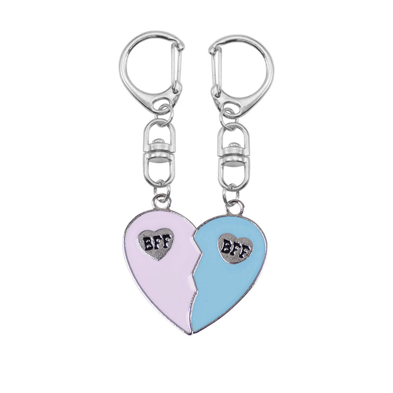 Fashion Personality Two-person Splicing Keychain