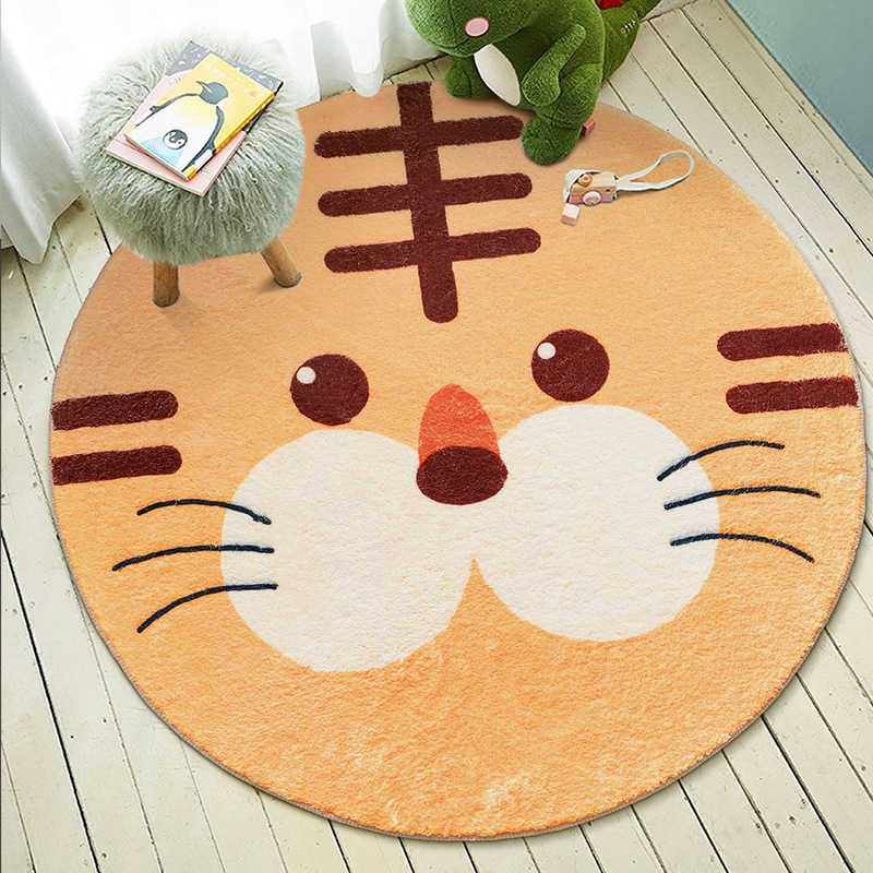 Lovely Round Thickened Carpet For Domestic Bedroom