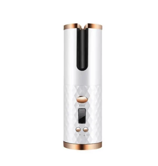 Electric Automatic Curler Wireless Curling Stick White - Shop at LoveMi