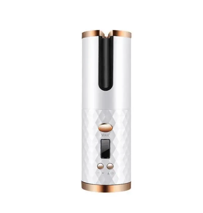 Electric Automatic Curler Wireless Curling Stick - White