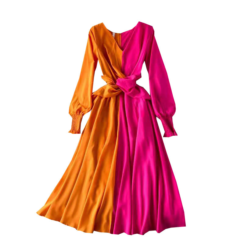 Contrast Swing Midi Dress, picture 7 of 7