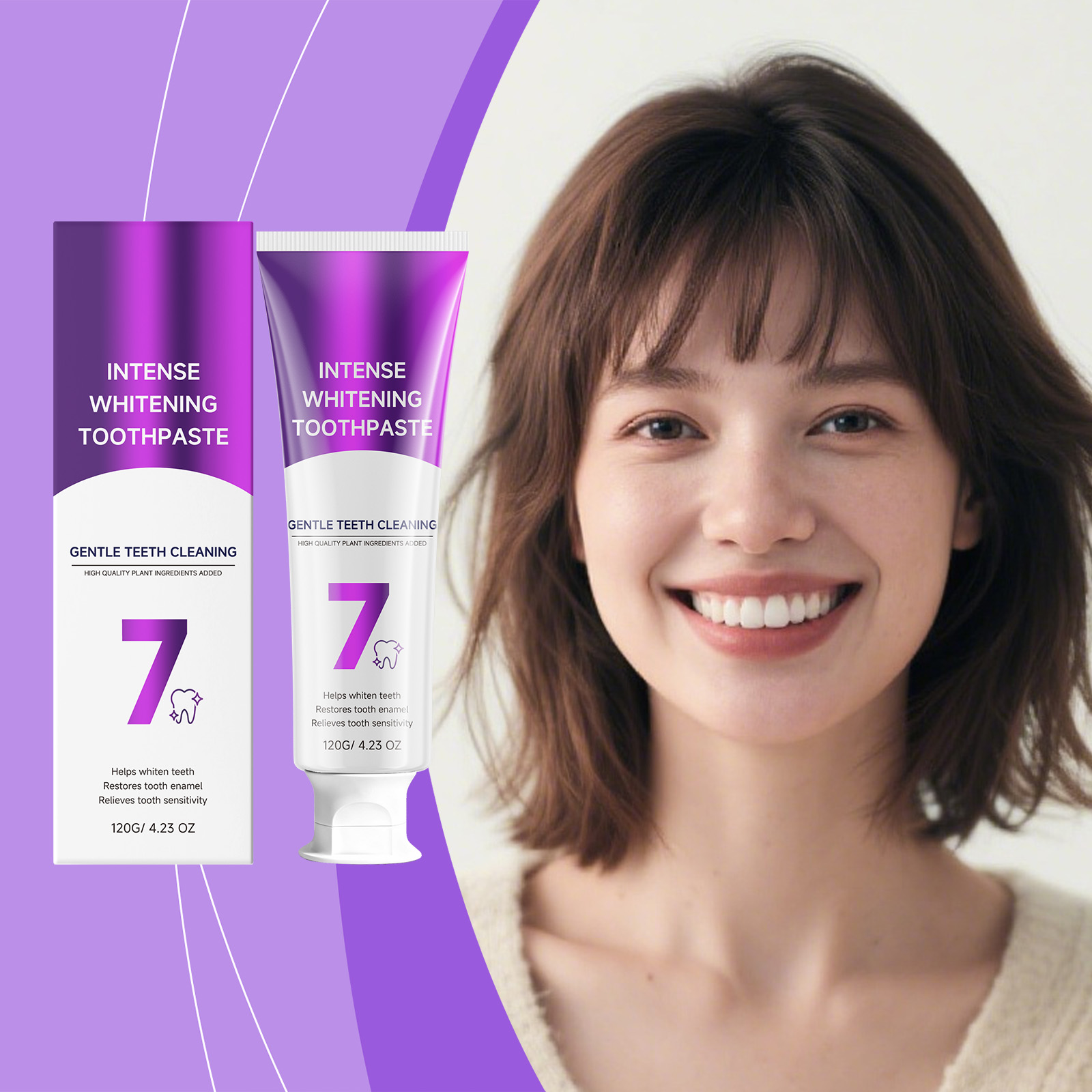Whitening And Refreshing Toothpaste 120g 1box