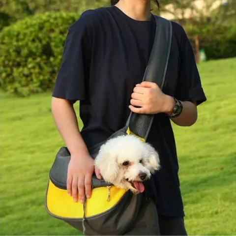 1pc Outdoor Travel Mesh Oxford Pet Puppy Carrier Handbag