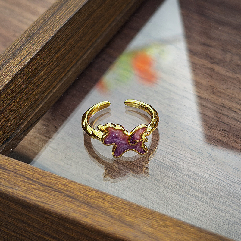 All 8 enamel ring styles display