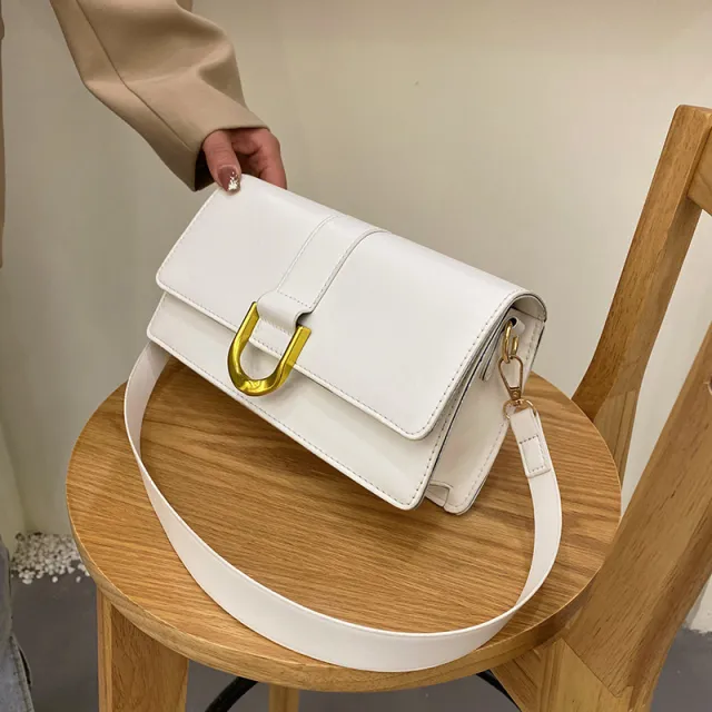 Spring New Korean Style Fashion Small Square Casual Shoulder Small Messenger Bag White - Shop at LoveMi