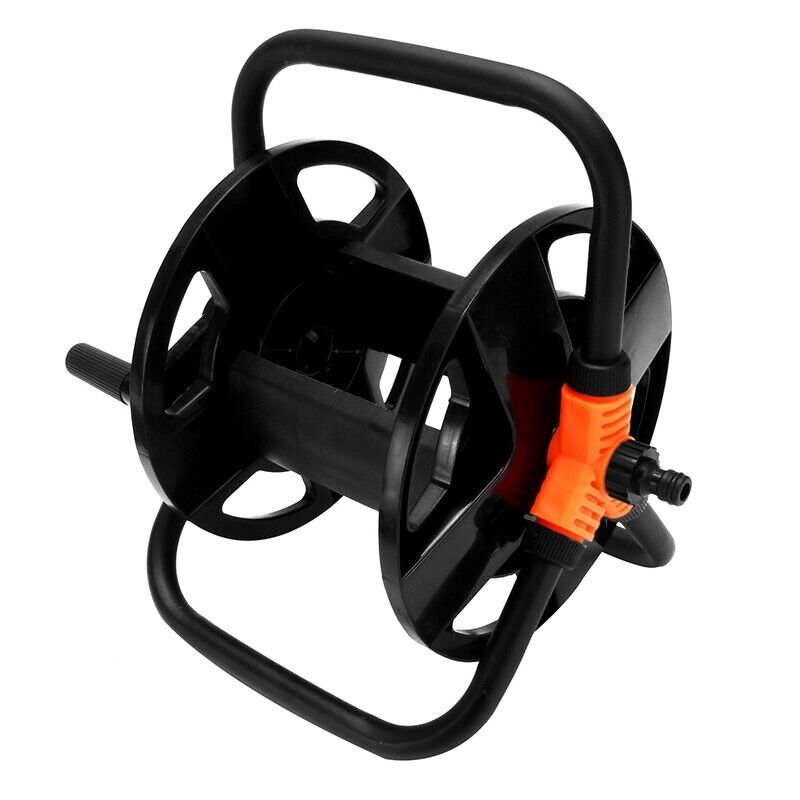 NEW Portable Hose Pipe Reel Garden Cart Free Standing Holder Water Hose 20m UK 8