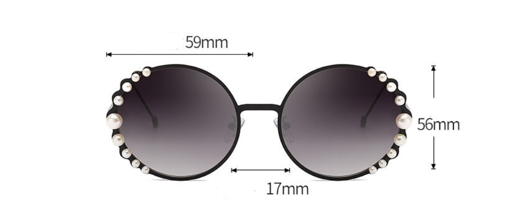 Title 2, Round frame pearl sunglasses ladies sunglasses