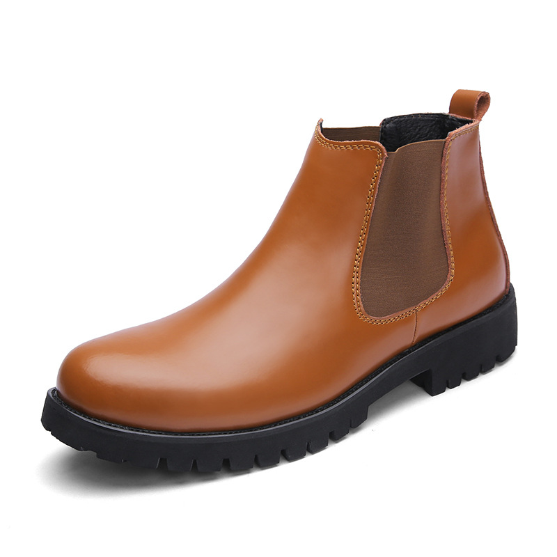 Title 3, Leather Martin Boots Set Foot High-Top Men