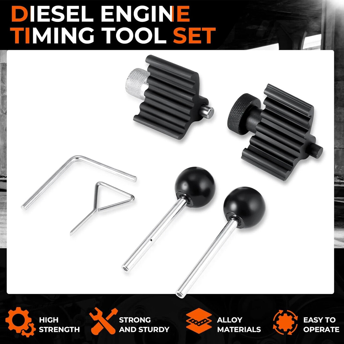 Crank Cam Timing Belt Tool Kit For VW 1.2 1.4 1.9 2.0 TDi  Engine UK