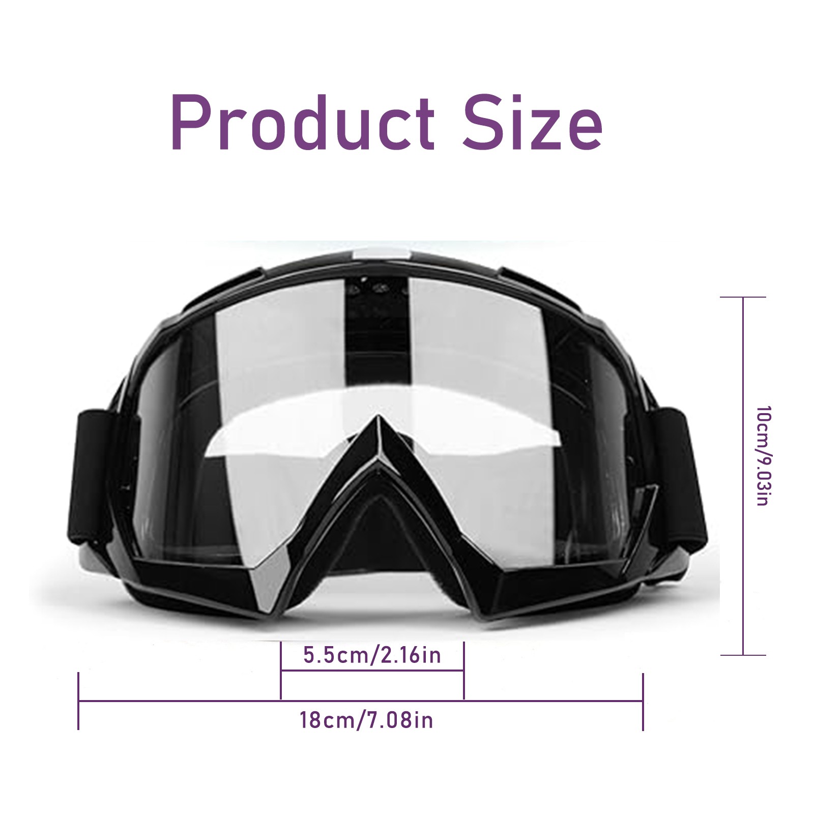 Motorcycle Cycling Ski Goggles For Men Women Motocross Dirt Bike ATV Off-Road — image 4