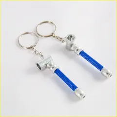 Keychain Pipe Sale Aluminum Metal - Blue - View 1