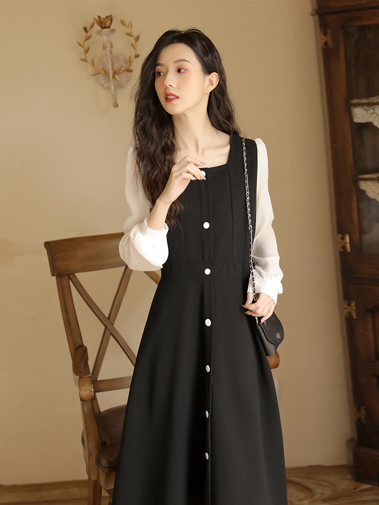 Square-Neck Little Black Dress, picture 4 of 5