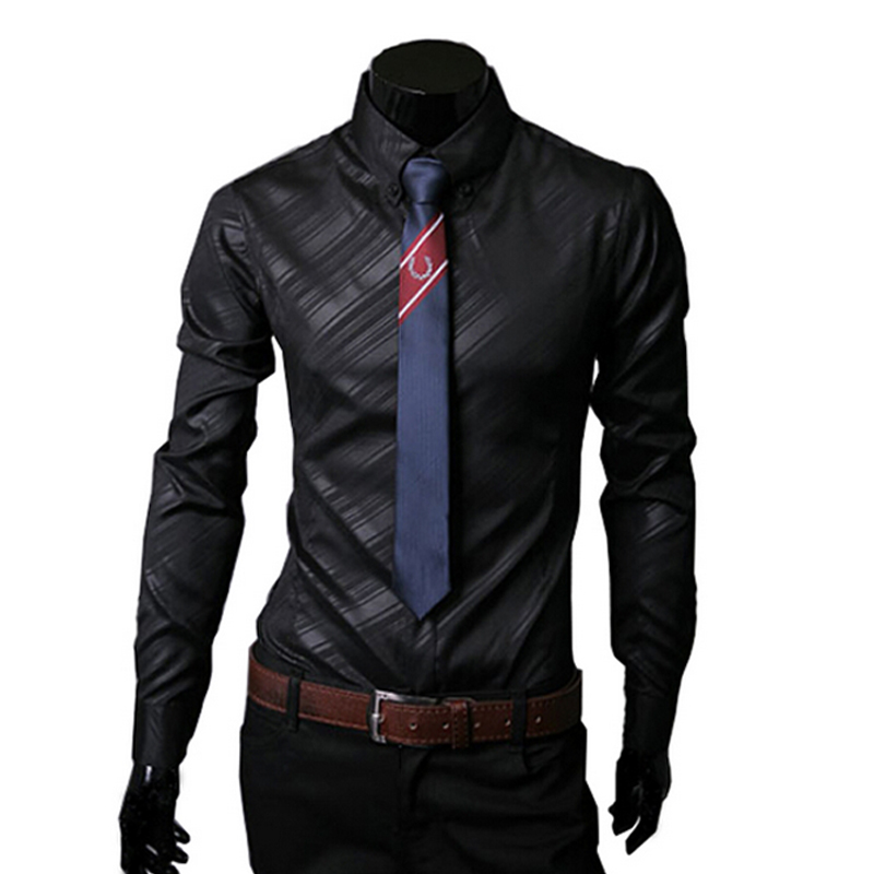 Title 5, Camicia da uomo a maniche lunghe in twill con m...