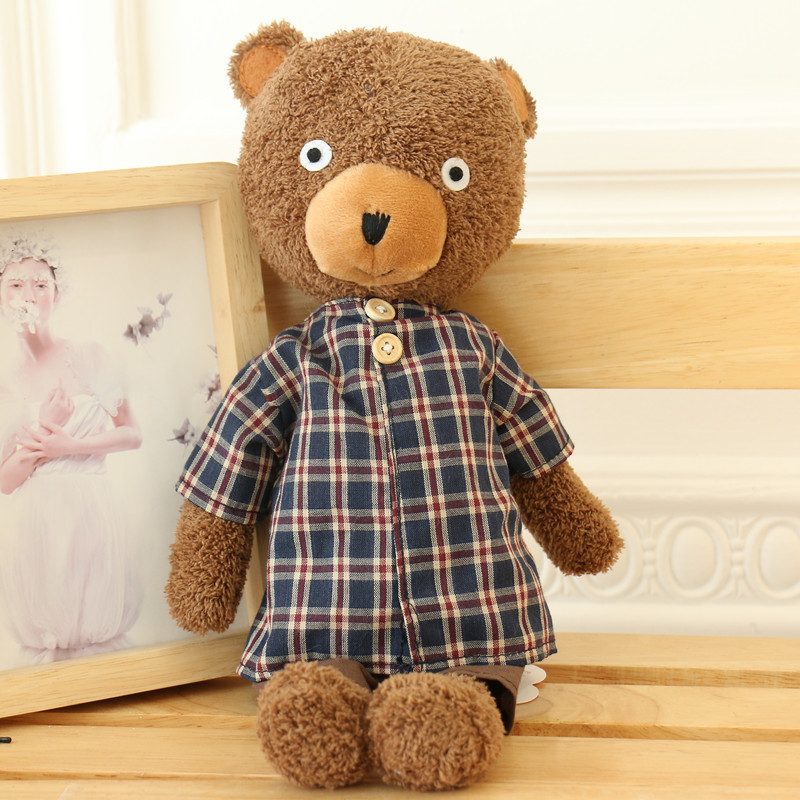 Plaid Brown Bear