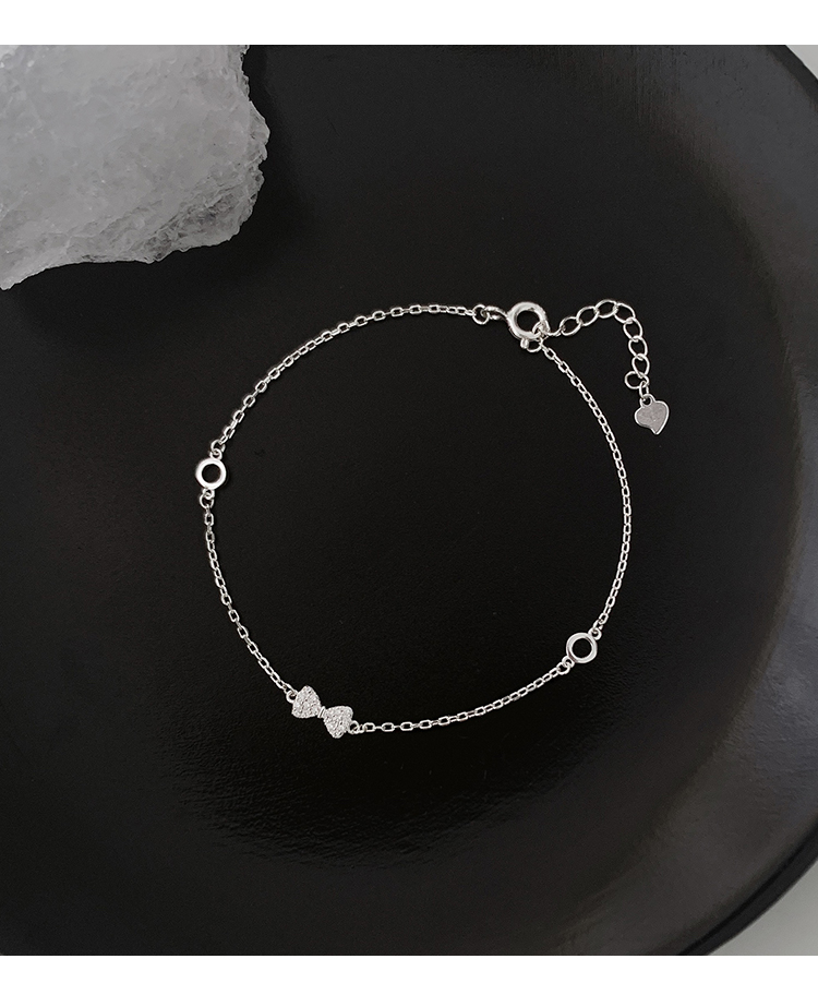 Title 3, Bracelet nœud en argent sterling 925 pour femme...