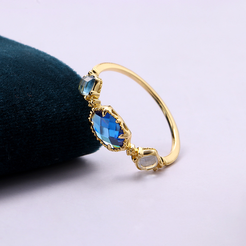 Women's Vintage Natural Topaz Ring