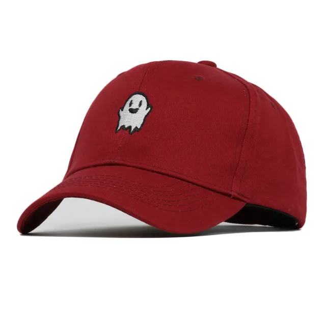 Four Seasons Embroidered Curl Baseball Cap Red - Shop at LoveMi