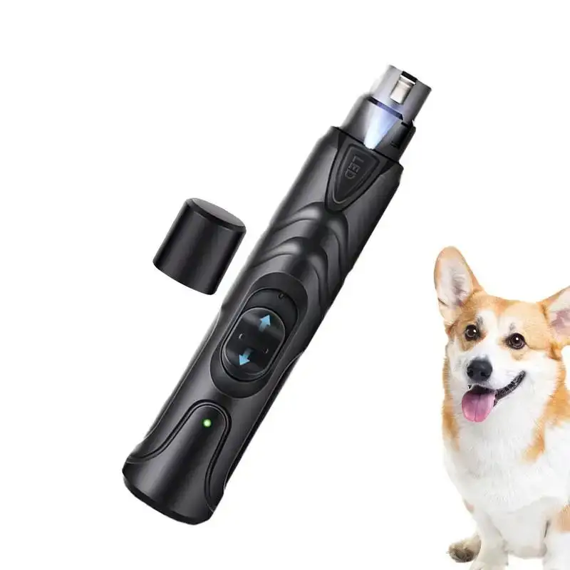 Lighted Dog Nail Clippers 2-Speed Rechargeable Grinder