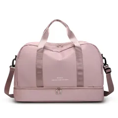 Large-capacity Portable Cross-travel Gym Bag - Pink - View 1