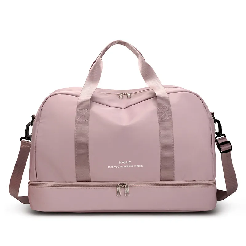 Large-capacity Portable Cross-travel Gym Bag - Pink