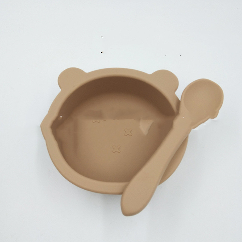 Title 3, Suction Cup Anti-fall Bear Silicone Baby Bowl C...