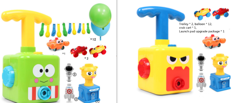 Power Balloon Launch Tower Toy Puzzle – A Yellow