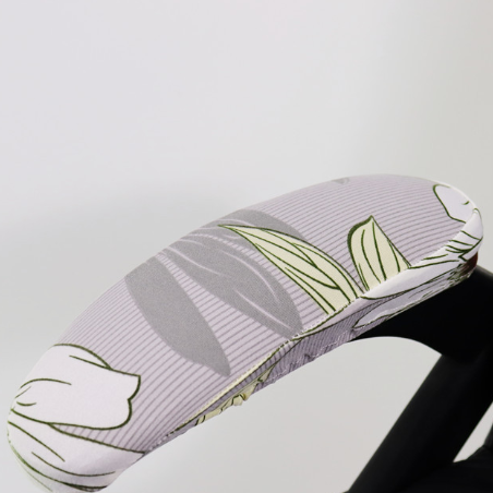 Home Fabric Printing Milk Silk Stretch Elastic Closure Support Gloves