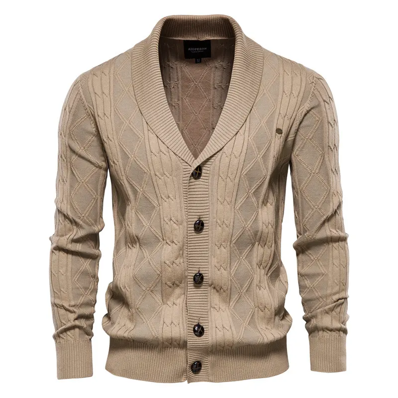 Men's Cardigan Sweater Padded Trend
