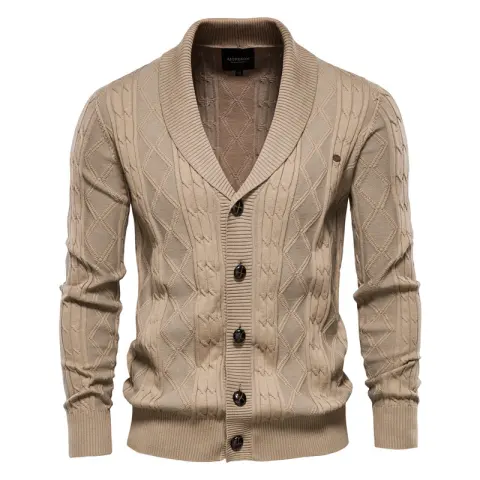 Men's Cardigan Sweater Padded Trend