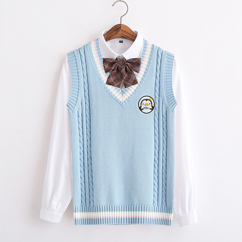 Title 4, Embroidery Couple Knit Jk Uniform Women