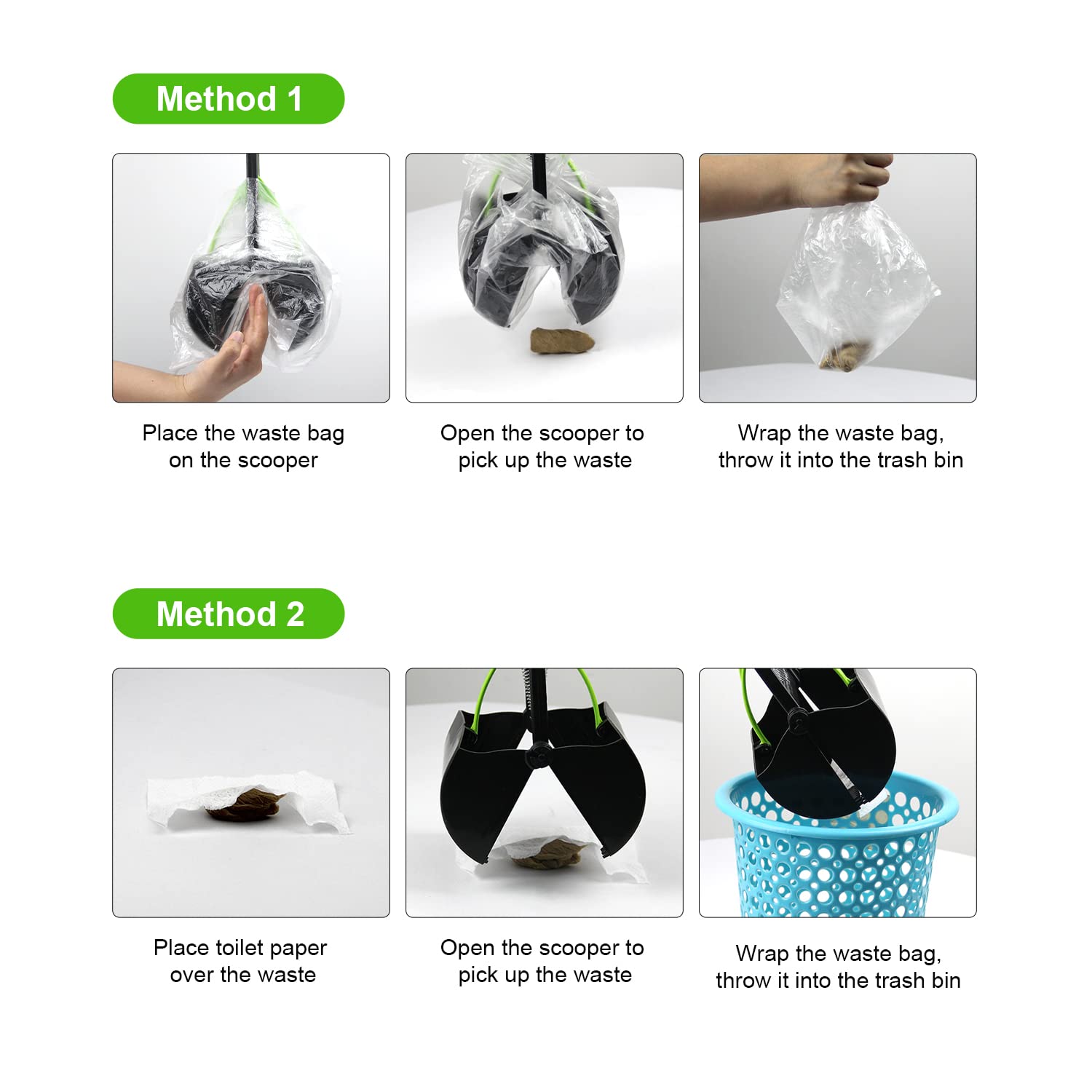 31in Pooper Scooper, Foldable Dog Pooper Scooper With Unbreakable Material And Durable Spring For Grass And Gravel 4